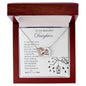 To My Daughter- A Mother's Love- Interlocking Hearts Necklace