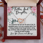 To My Daughter - Unbreakable Bond - Interlocking Hearts Necklace