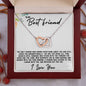 To My Best Friend - The Highs and The Lows - Interlocking Hearts Necklace