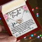 To My Daughter - Unbreakable Bond - Interlocking Hearts Necklace