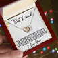 To My Best Friend - The Highs and The Lows - Interlocking Hearts Necklace
