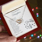 To My Daughter- A Mother's Love- Interlocking Hearts Necklace