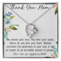 Thank You Mom - You Are So Appreciated - Forever Love Necklace