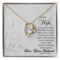 To My Wife - Key To My Heart - Forever Love Necklace