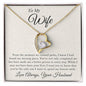 To My Wife - Crossed Paths - Forever Love Necklace