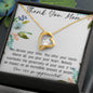 Thank You Mom - You Are So Appreciated - Forever Love Necklace