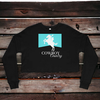 Load image into Gallery viewer, Cowboy Country Crop Sweatshirt
