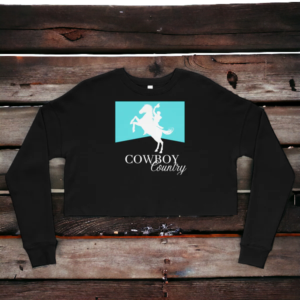 Cowboy Country Crop Sweatshirt