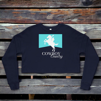 Load image into Gallery viewer, Cowboy Country Crop Sweatshirt
