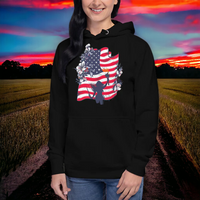 Load image into Gallery viewer, Freedom Flowers Unisex Hoodie
