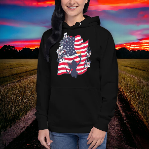 Freedom Flowers Unisex Hoodie