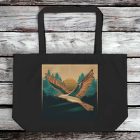 Load image into Gallery viewer, Free Bird Large Organic Tote Bag
