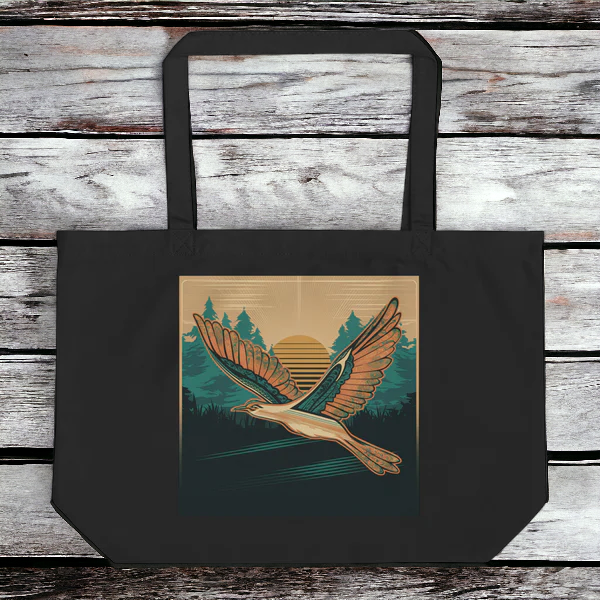 Free Bird Large Organic Tote Bag