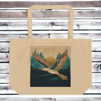 Load image into Gallery viewer, Free Bird Large Organic Tote Bag
