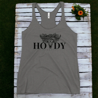 Load image into Gallery viewer, Howdy Women&#39;s Racerback Tank
