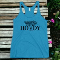 Load image into Gallery viewer, Howdy Women&#39;s Racerback Tank
