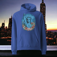 Load image into Gallery viewer, Liberty And Flowers Unisex Oversized Hoodie
