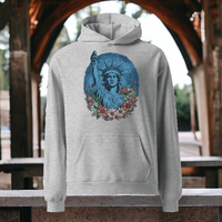 Load image into Gallery viewer, Liberty And Flowers Unisex Oversized Hoodie
