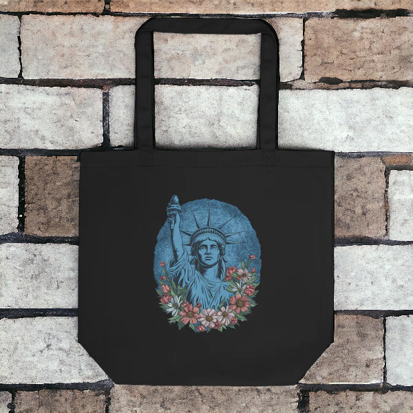 Liberty And Flowers Eco Tote Bag