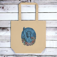 Load image into Gallery viewer, Liberty And Flowers Eco Tote Bag
