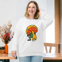 Load image into Gallery viewer, Mushroom Frog Unisex Organic Raglan Sweatshirt

