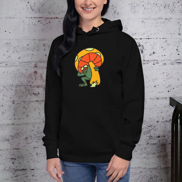 Mushroom Frog Unisex Hoodie