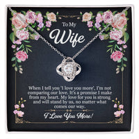 Load image into Gallery viewer, To My Wife - Love You More - Love Knot Necklace
