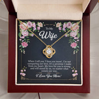 Load image into Gallery viewer, To My Wife - Love You More - Love Knot Necklace
