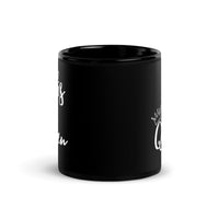 Load image into Gallery viewer, His Queen Black Glossy Mug

