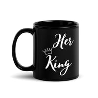Load image into Gallery viewer, Her King Black Glossy Mug
