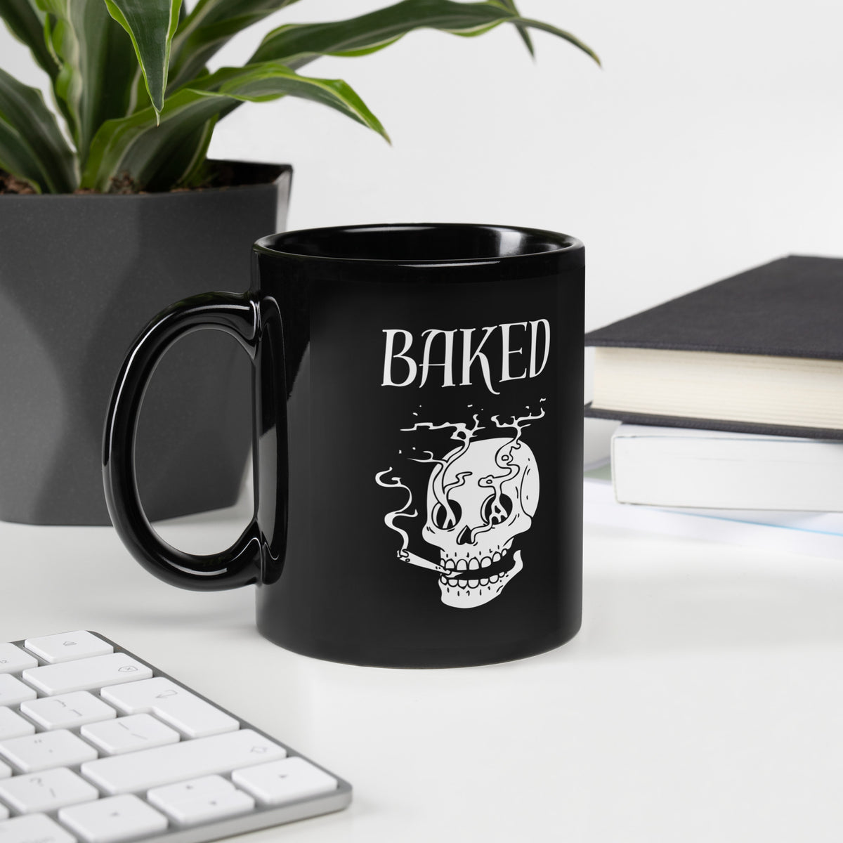 Baked Black Glossy Mug