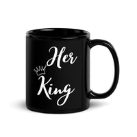Load image into Gallery viewer, Her King Black Glossy Mug
