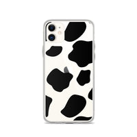 Load image into Gallery viewer, Cow Print Clear Case for iPhone®
