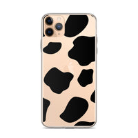 Load image into Gallery viewer, Cow Print Clear Case for iPhone®
