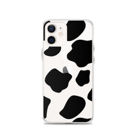 Load image into Gallery viewer, Cow Print Clear Case for iPhone®
