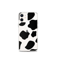 Load image into Gallery viewer, Cow Print Clear Case for iPhone®
