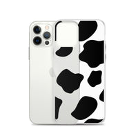 Load image into Gallery viewer, Cow Print Clear Case for iPhone®
