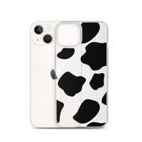 Load image into Gallery viewer, Cow Print Clear Case for iPhone®
