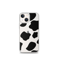 Load image into Gallery viewer, Cow Print Clear Case for iPhone®

