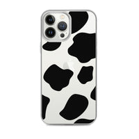 Load image into Gallery viewer, Cow Print Clear Case for iPhone®
