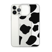 Load image into Gallery viewer, Cow Print Clear Case for iPhone®
