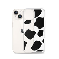 Load image into Gallery viewer, Cow Print Clear Case for iPhone®

