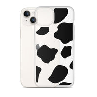 Load image into Gallery viewer, Cow Print Clear Case for iPhone®
