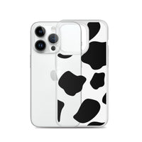 Load image into Gallery viewer, Cow Print Clear Case for iPhone®
