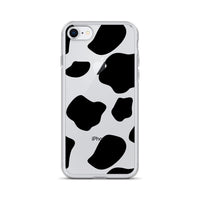 Load image into Gallery viewer, Cow Print Clear Case for iPhone®
