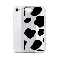 Load image into Gallery viewer, Cow Print Clear Case for iPhone®
