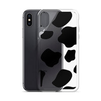 Load image into Gallery viewer, Cow Print Clear Case for iPhone®
