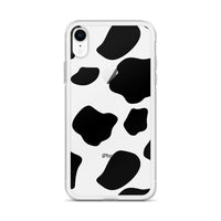 Load image into Gallery viewer, Cow Print Clear Case for iPhone®
