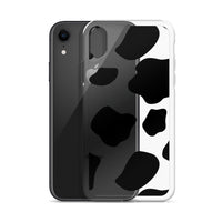 Load image into Gallery viewer, Cow Print Clear Case for iPhone®
