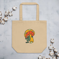 Load image into Gallery viewer, Mushroom Frog Eco Tote Bag
